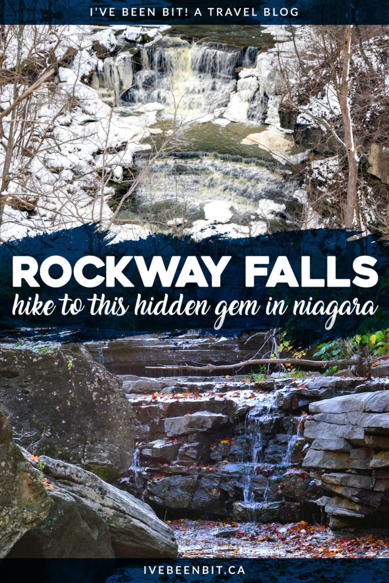 The Niagara Region is full of waterfalls and Rockway Falls is a hidden gem in the area. Check out this guide so you can see it for yourself! Hiking in Niagara. Waterfalls of Niagara Region. Waterfall Hiking in Niagara Ontario Canada. | #Travel #Canada #Ontario #Waterfall #Hiking #NiagaraRegion | IveBeenBit.ca