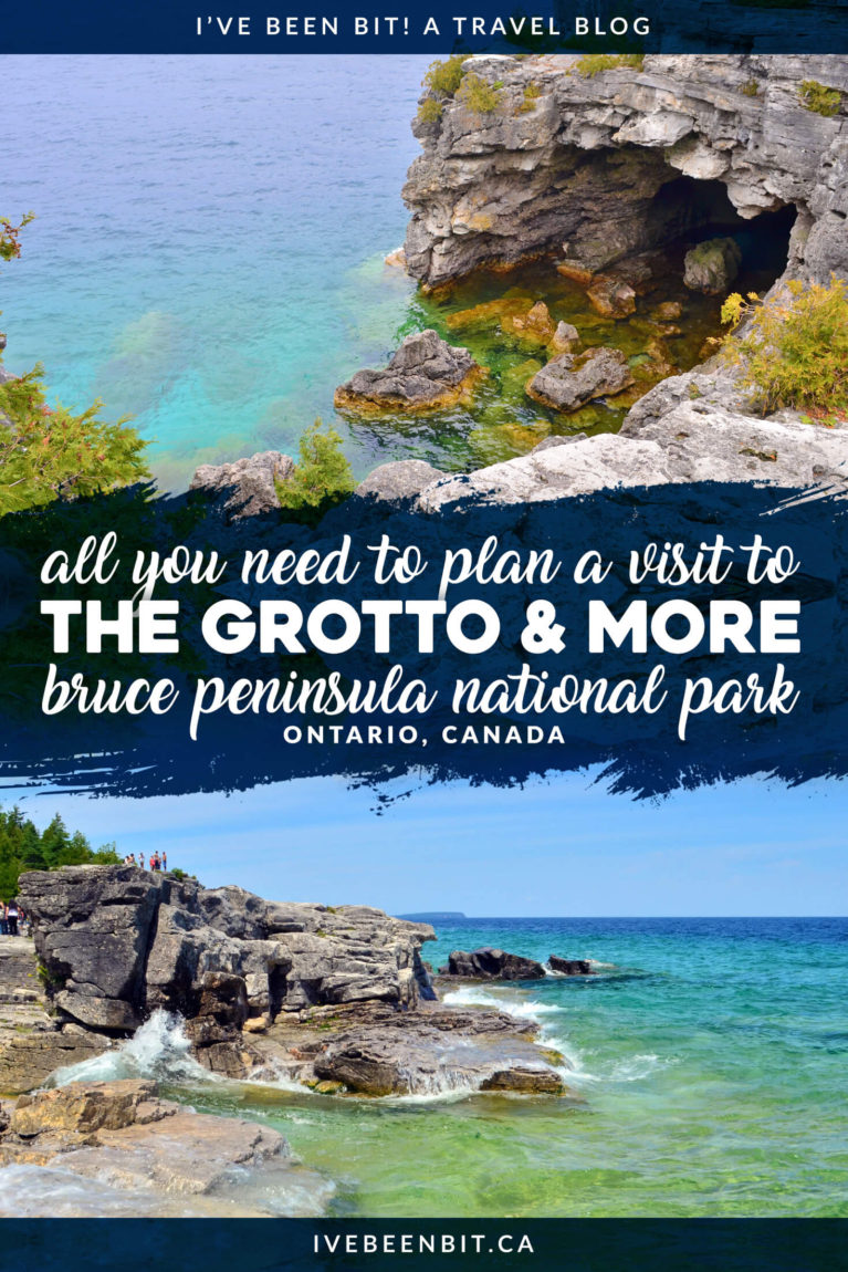 Looking to explore the 'Bruce'? Here's everything you'll need for a trip to Bruce Peninsula National Park to see Indian Head Cove, the Grotto & more! Hiking the Grotto in Ontario, Canada. Bruce Peninsula National Park hiking trails. Visit BPNP when in Tobermory, Ontario, Canada. | #Travel #Canada #Ontario #NationalPark #ParksCanada #BrucePeninsula #Tobermory | IveBeenBit.ca