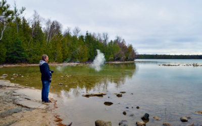 Robin Overlooking Cyprus Lake in Bruce Peninsula National Park, Ontario, Canada :: I've Been Bit! Travel Blog