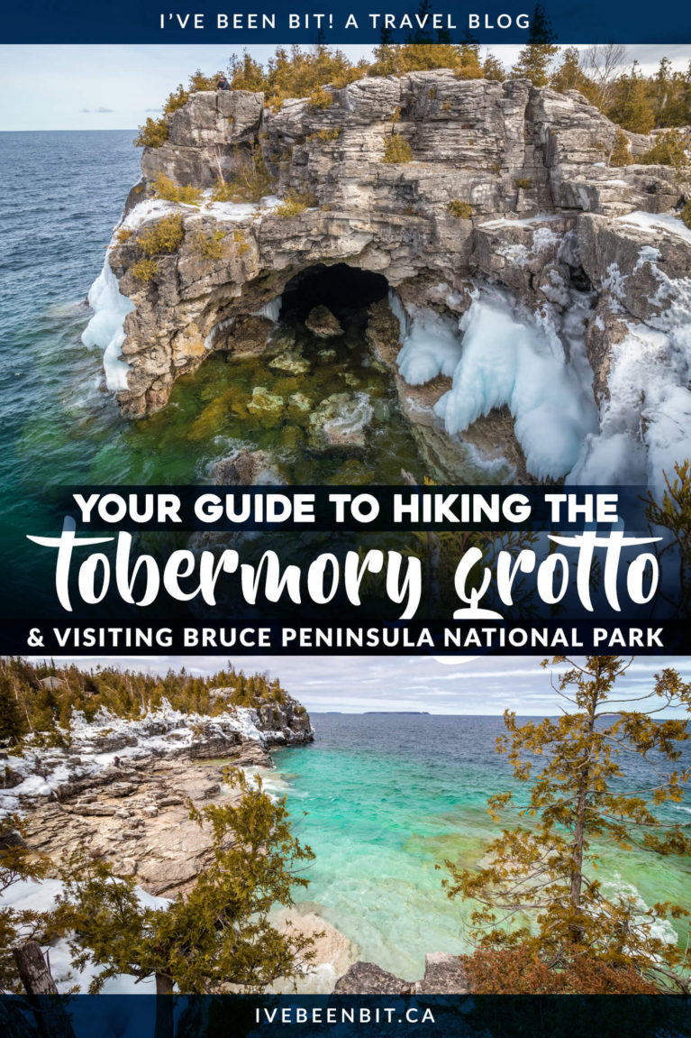 Looking to visit the famous Tobermory Grotto? This guide has everything you need to visit it and explore the wonders of Bruce Peninsula National Park! | Bruce Peninsula Ontario | Bruce Peninsula National Park Hiking | The Grotto Tobermory Ontario | Tobermory Ontario Hiking | Ontario Hiking Trails | Georgian Bay Ontario | Canada National Parks | #Hiking #BrucePeninsula #Ontario