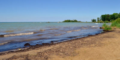 Waves Rolling in at Christie Beach in Ontario, Canada :: I've Been Bit! Travel Blog