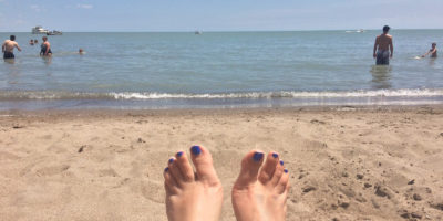 Feet in the Sand at Port Dover Beach :: I've Been Bit! Travel Blog