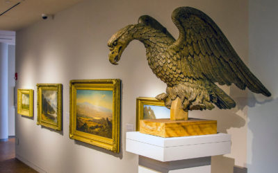 Eagle Statue and Paintings at the Smith College Museum of Art :: I've Been Bit! Travel Blog