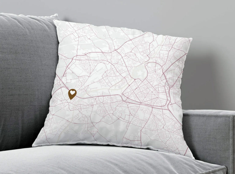 Customized Pin Throw Pillow From Etsy :: I've Been Bit! Travel Blog