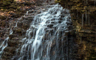 Canterbury Falls Close Up, Almost Winter :: I've Been Bit! A Travel Blog