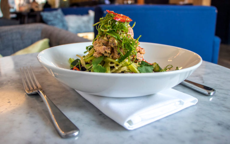 Close Up of Salad Dish with Vegetables Piled High :: I've Been Bit! Travel Blog