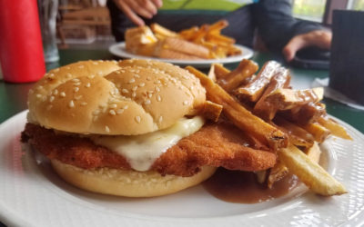 Schnitzel on a Bun from the Bavarian Inn in Bruce Mines, Ontario :: I've Been Bit! Travel Blog