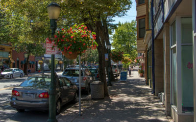 View of a Picturesque Sidewalk in downtown Carlisle PA :: I've Been Bit! Travel Blog