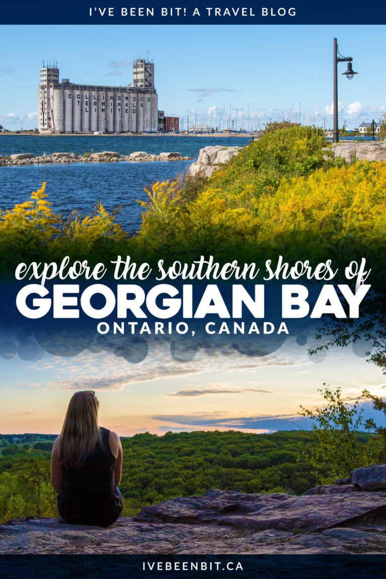 Georgian Bay is a hot spot for adventure in Ontario, Canada. Check out these amazing things to do in South Georgian Bay and you'll see why it's a destination for all seasons! Travel tips Georgian Bay Ontario Canada. | #Travel #Canada #Ontario #Collingwood #GeorgianBay #Hiking #Restaurants #CraftBeer | IveBeenBit.ca