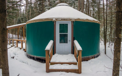 Outside of Yurt in Killarney Provincial Park :: I've Been Bit! Travel Blog