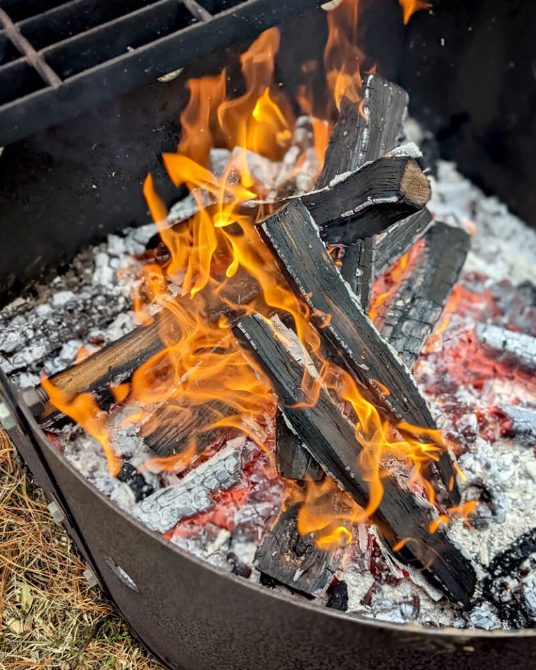 Close Up of the Campfire at Elliott Tree Farm :: I've Been Bit! Travel Blog