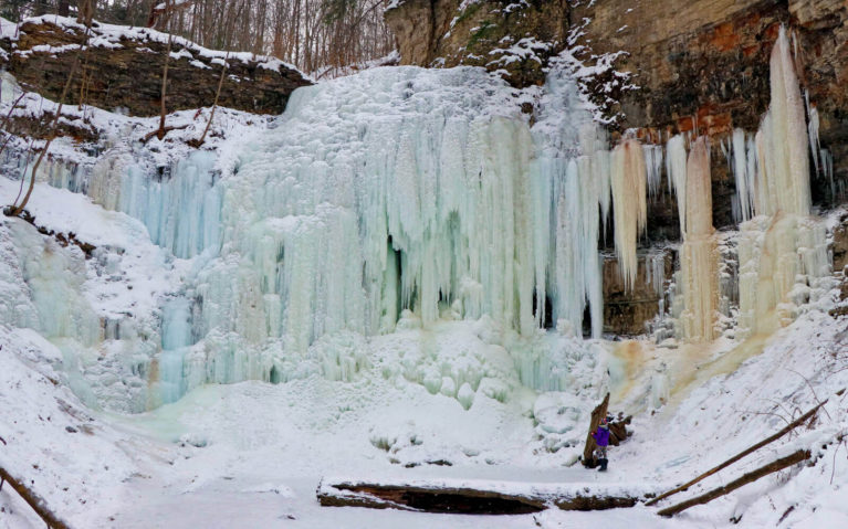Frozen Tiffany Falls in Hamilton Ontario :: I've Been Bit! Travel Blog