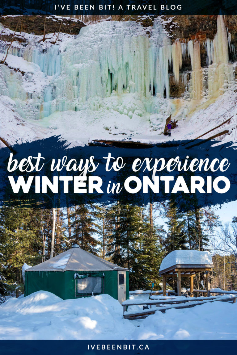 You can hide and mope all winter long or you can make the most of the season with these top 20 things to do in Ontario in winter! Winter in Ontario Canada. Best things to do in winter in Ontario. Canada in winter. | #Travel #Canada #Ontario #WinterTravel | IveBeenBit.ca