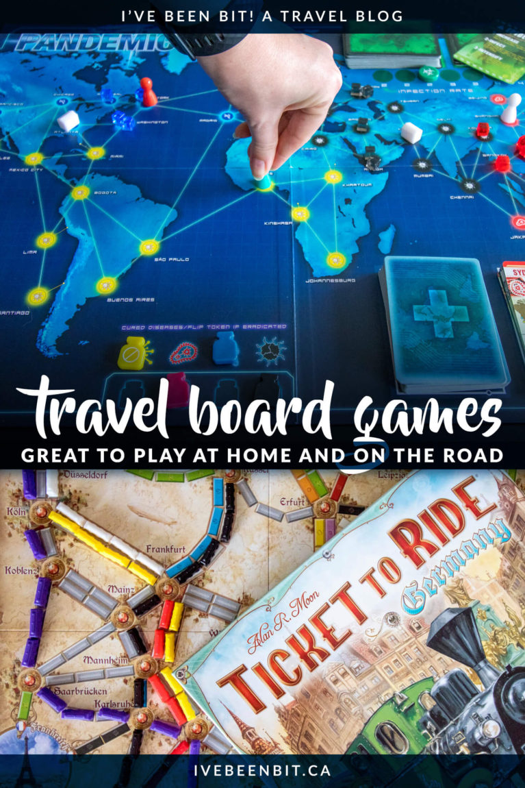 We can't always be travelling so why not satisfy your wanderlust with this amazing list of the best travel games to add to your collection! Best travel board games. Best travel card games. | #Travel #Games #BoardGames #Wanderlust | IveBeenBit.ca