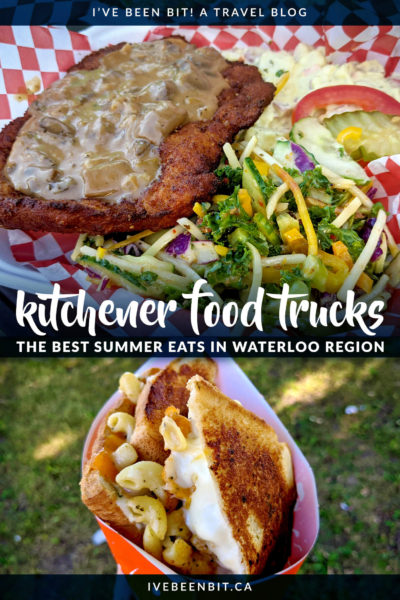 You wouldn't think of Kitchener as a foodie city but just a few bites and you'll change your mind. These Kitchener food trucks are seriously some of the best food trucks in Ontario and are a sure sign of summer in Waterloo Region! | Ontario Food Trucks | Food trucks in Waterloo Region | Waterloo Food Trucks | Cambridge Food Trucks | Summer in Ontario Canada | IveBeenBit.ca