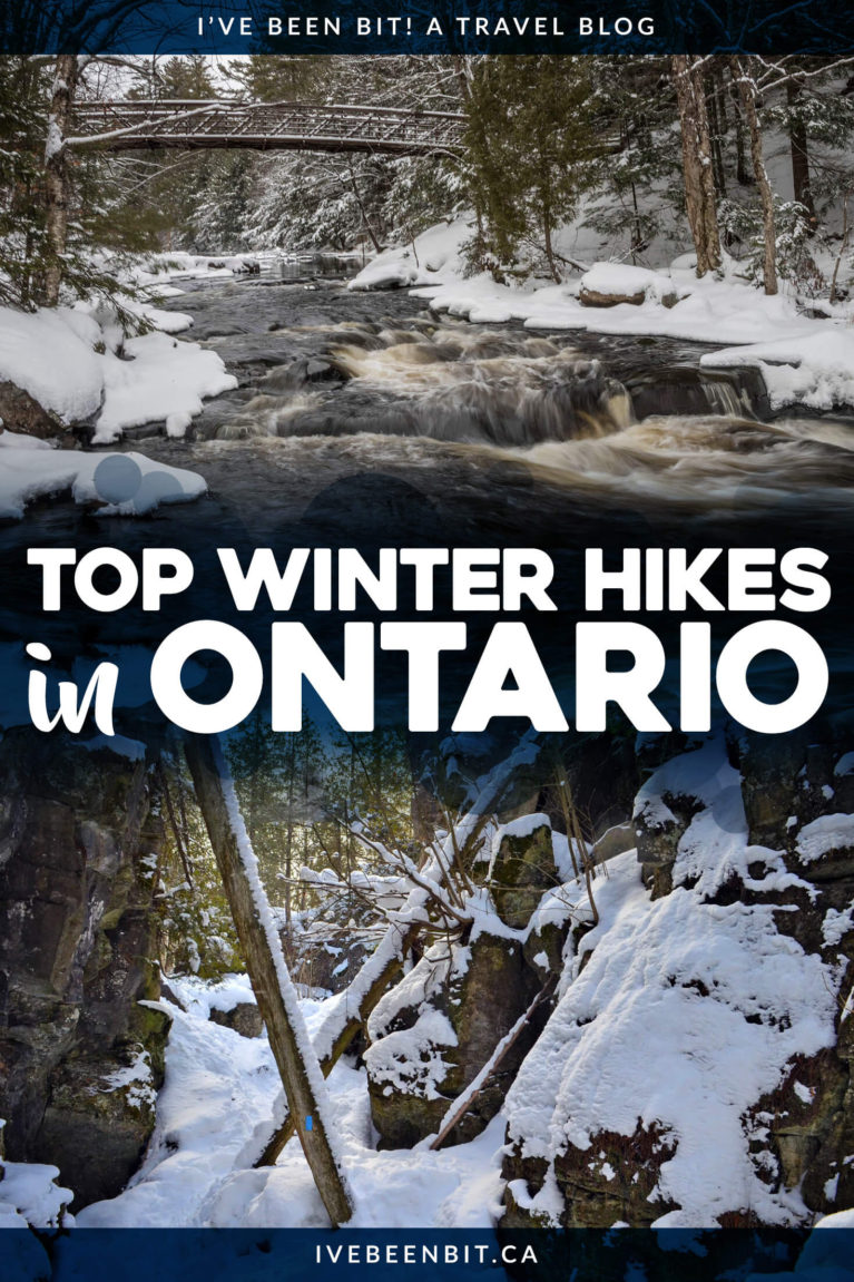 Ontario has incredible trails to tackle all year round, but these top Ontario winter hikes are next level once the snow falls! | Winter Hiking Ontario | Winter Hiking Trails Ontario | Ontario Winter Travel | Winter Hiking Near Toronto | Ontario Hiking | Hiking in Winter | Winter Hiking | Winter Hiking in Canada | #Winter #Hiking | IveBeenBit.ca