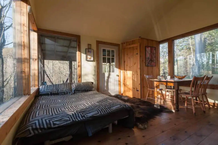 Sleeping Area of Blackstock Airbnb Near Toronto - Image from Airbnb :: I've Been Bit! Travel Blog