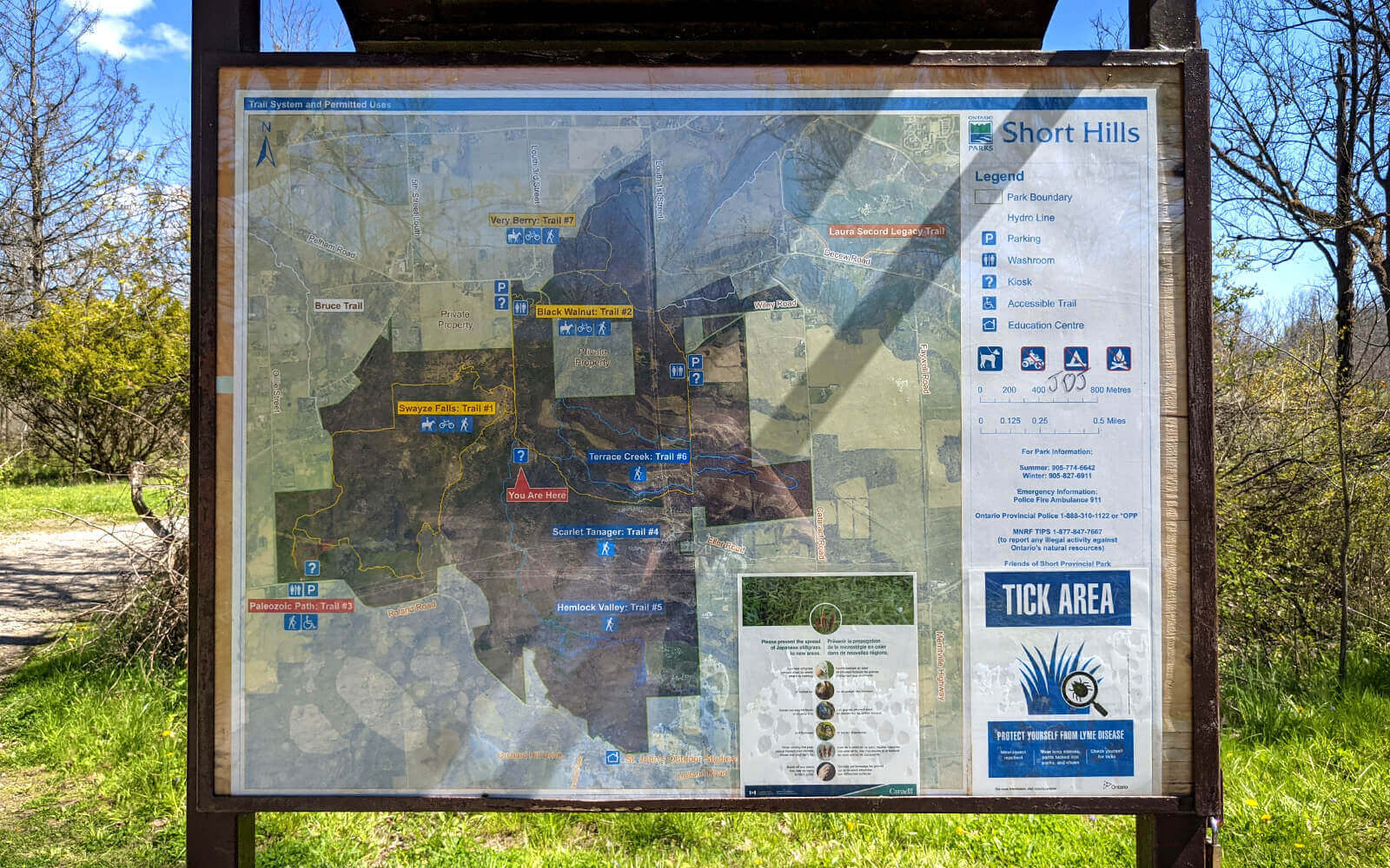 Short Hills Provincial Park Trail Map :: I've Been Bit! Travel Blog