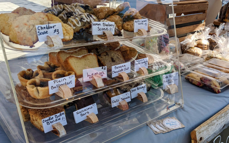 Display Case of Baked Good at the Peterborough Farmer's Market :: I've Been Bit! Travel Blog
