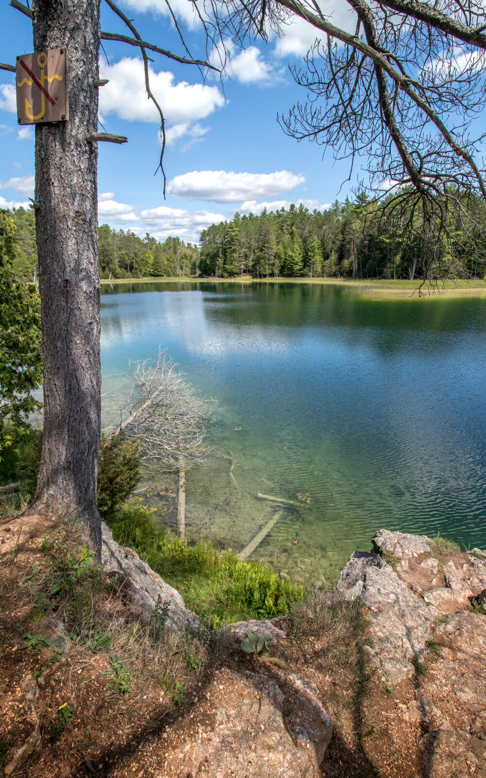 McGinnis Lake, The Meromictic Lake at Petroglyphs Provincial Park :: I've Been Bit! Travel Blog