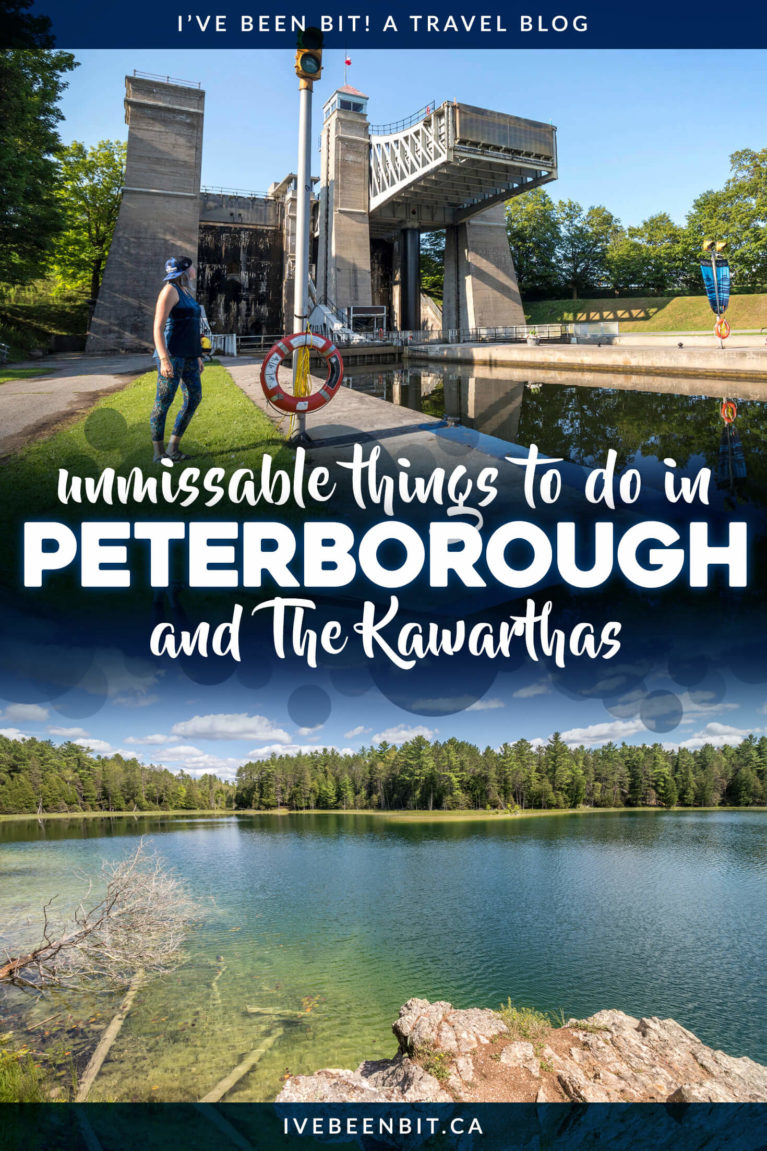 Known as the gateway to The Kawarthas, Peterborough is a fantastic spot to explore the region. Don't miss this epic guide to all the things to do in Peterborough Ontario and The Kawarthas! | Things to Do in The Kawarthas | Kawarthas Ontario | Petroglyphs Provincial Park | Ontario Provincial Parks | Hiking in Ontario | Kayaking in Ontario | Ontario Road Trip | Weekend Trips from Toronto | Things to Do in Ontario | Things to Do Near Toronto | #Ontario #Travel #Summer #RoadTrip | IveBeenBit.ca