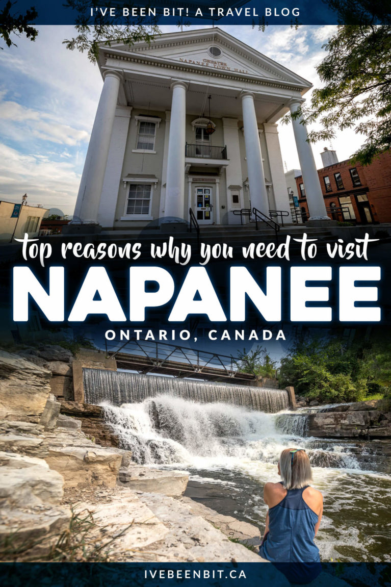 Looking for a fantastic weekend getaway in Ontario? Check out the hometown of Avril Lavigne and all of the great things to do in Napanee Ontario! | Bay of Quinte Ontario | Small Towns to Visit in Ontario | Cute Small Towns Ontario | Best Small Towns Ontario | Ontario Weekend Getaways | Ontario Road Trips | Where to Go in Ontario | Hiking in Ontario | Kayaking in Ontario | Historical Ontario Architecture | #Travel #Ontario #RoadTrip | IveBeenBit.ca