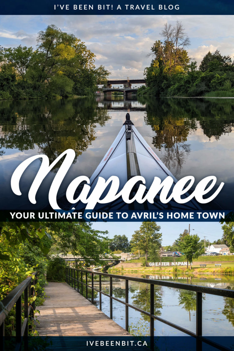 Looking for a fantastic weekend getaway in Ontario? Check out the hometown of Avril Lavigne and all of the great things to do in Napanee Ontario! | Bay of Quinte Ontario | Small Towns to Visit in Ontario | Cute Small Towns Ontario | Best Small Towns Ontario | Ontario Weekend Getaways | Ontario Road Trips | Where to Go in Ontario | Hiking in Ontario | Kayaking in Ontario | Historical Ontario Architecture | #Travel #Ontario #RoadTrip | IveBeenBit.ca