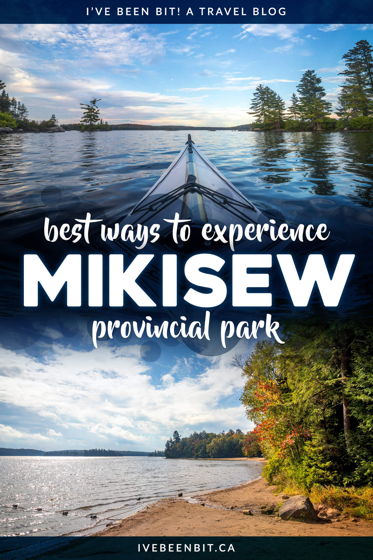 Wondering if you should visit Mikisew Provincial Park? The answer is YES! Check out all of the great things to do at Mikisew Provincial Park with this guide! | Ontario Parks | Ontario Parks Camping | Best Provincial Parks in Ontario | Northern Ontario Provincial Parks | Hiking in Ontario | Ontario Hiking Trails | Provincial Parks Ontario Camping | Camping in Ontario | Ontario Camping Trip | Kayaking in Ontario | @ontarioparks | #Travel #Ontario #Camping | IveBeenBit.ca