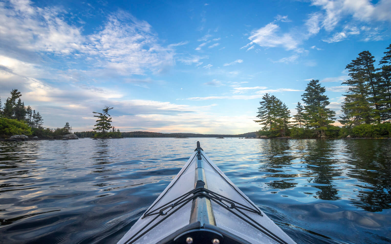 Views of Eagle Lake from the Kayak at Golden Hour :: I've Been Bit! Travel Blog