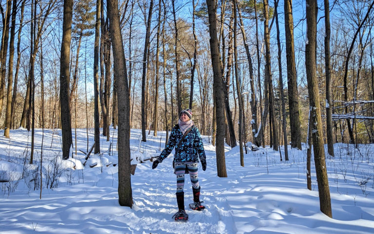 Lindsay Snowshoeing at Bronte Creek Provincial Park :: I've Been Bit! Travel Blog
