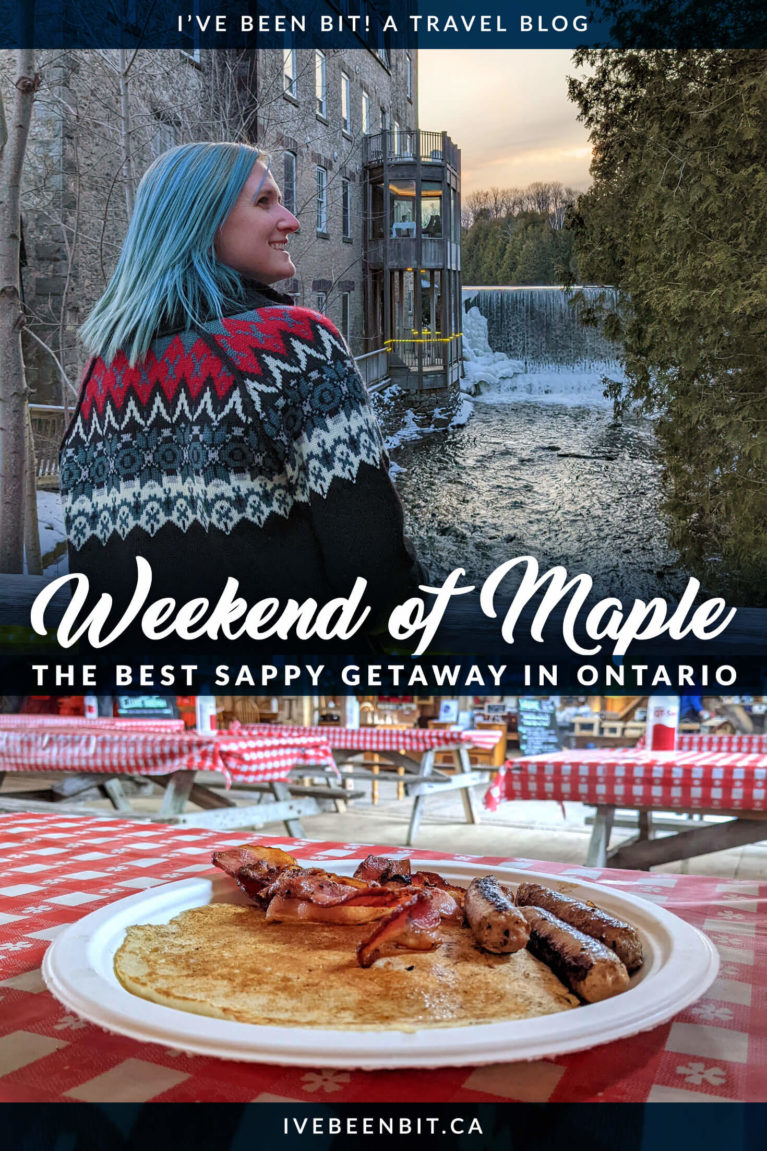 Top Maple Syrup Getaway in Ontario | Amazing Ontario Maple Syrup Getaway | Ontario Weekend Getaways Winter | Spring Weekend Getaways in Ontario | Ontario Road Trip Weekend Getaways | Weekend Getaway Ideas in Ontario | Places to Visit in Ontario | Ontario Travel | Weekend Trips in Ontario | Girls Weekend Ontario | Romantic Weekend Getaways Ontario | Best Small Towns in Ontario | Alton Ontario | Headwaters Region | York Durham Headwaters | #Ontario #RoadTrip #MapleSyrup | IveBeenBit.ca