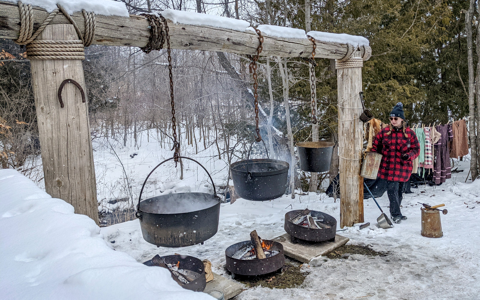 One of the Stations at Terra Cotta Conservation Area's Maple Syrup in the Park :: I've Been Bit! Travel Blog