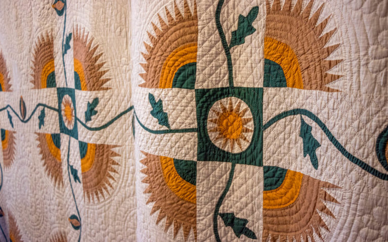 Close Up of A Quilt at the Virginia Quilt Museum in Harrisonburg :: I've Been Bit! Travel Blog