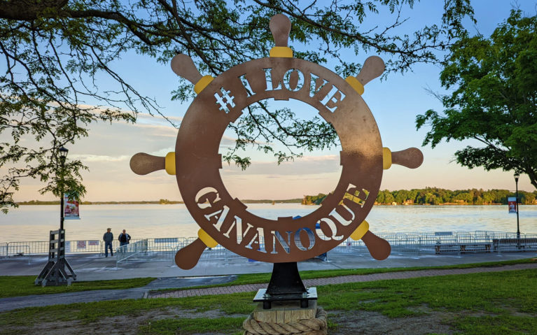 I Love Gananoque Sign at Sunset :: I've Been Bit! Travel Blog