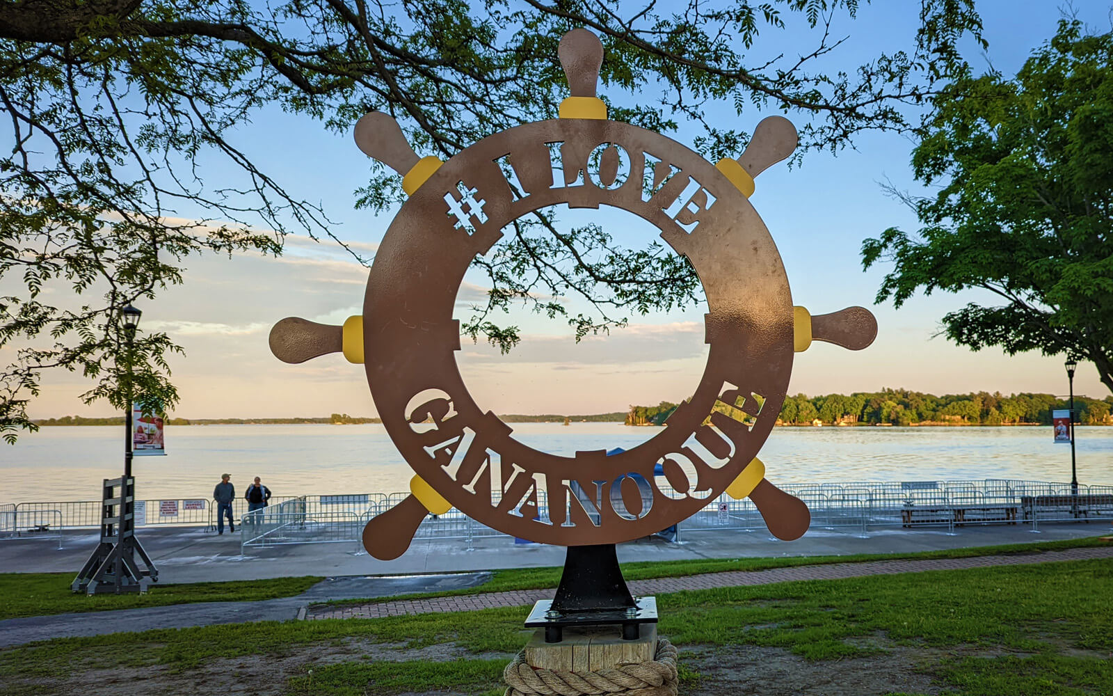 I Love Gananoque Sign at Sunset :: I've Been Bit! Travel Blog