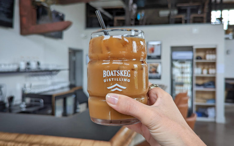 Salted Caramel Iced Coffee at Boatskeg Distilling :: I've Been Bit! Travel Blog
