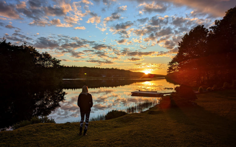 Lindsay Catching a Gorgeous Nova Scotia Sunset :: I've Been Bit! Travel Blog