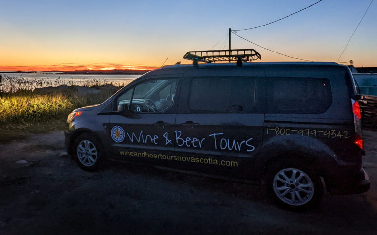Wine & Beer Tours Nova Scotia Van at Sunset :: I've Been Bit! Travel Blog