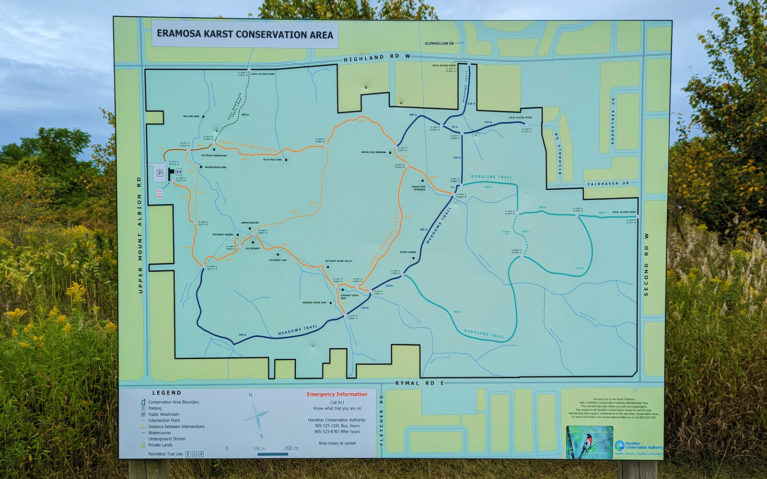 Eramosa Karst Trail Map :: I've Been Bit! Travel Blog