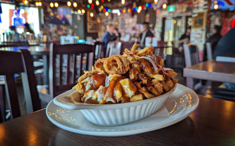 BBQ Rancher Poutine from Leopold's Tavern on Whyte :: I've Been Bit! Travel Blog