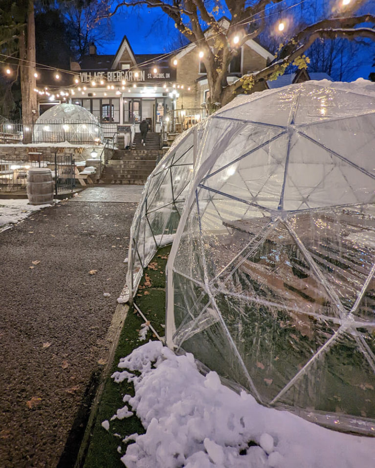 Domes at the Village Biergarten in St Jacobs :: I've Been Bit! Travel Blog