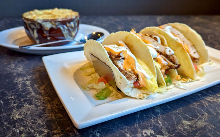 Jerk Chicken Tacos and French Onion Soup at the Portly Piper Pub in Ajax :: I've Been Bit! Travel Blog