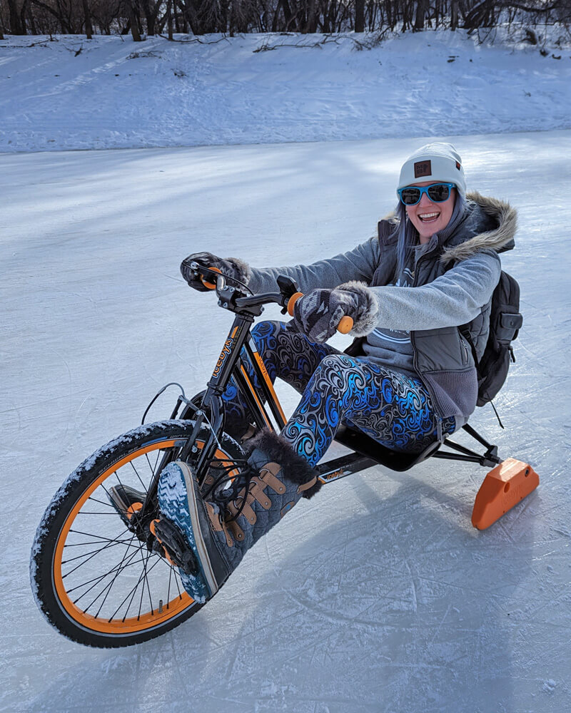 Lindsay Cruising on the Trike :: I've Been Bit! Travel Blog