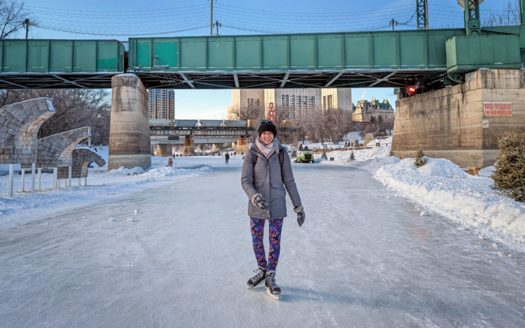Lindsay Skating The Forks in Winnipeg :: I've Been Bit! Travel Blog