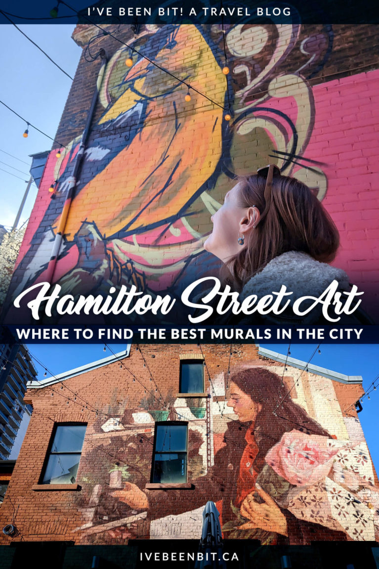Where to Find the Best Street Art in Hamilton Ontario | Guide to the Top Hamilton Murals | Murals in Hamilton Canada | Top Free Things to Do in Hamilton Ontario Canada | Things to Do in Ontario Canada | Travel Guide to Hamilton Ontario | Where to Go in Ontario | Day Trips from Toronto | Hamilton Street Art | Ontario Street Art | Street Art in Ontario | Explore Ontario | Ontario Travel | #Canada #Ontario #Hamilton | IveBeenBit.ca