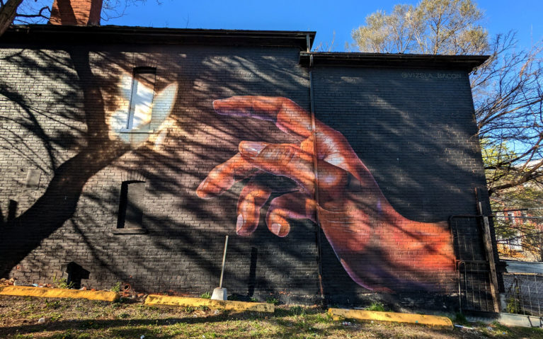 Helping Hand Mural in Hess Village Hamilton :: I've Been Bit! Travel Blog