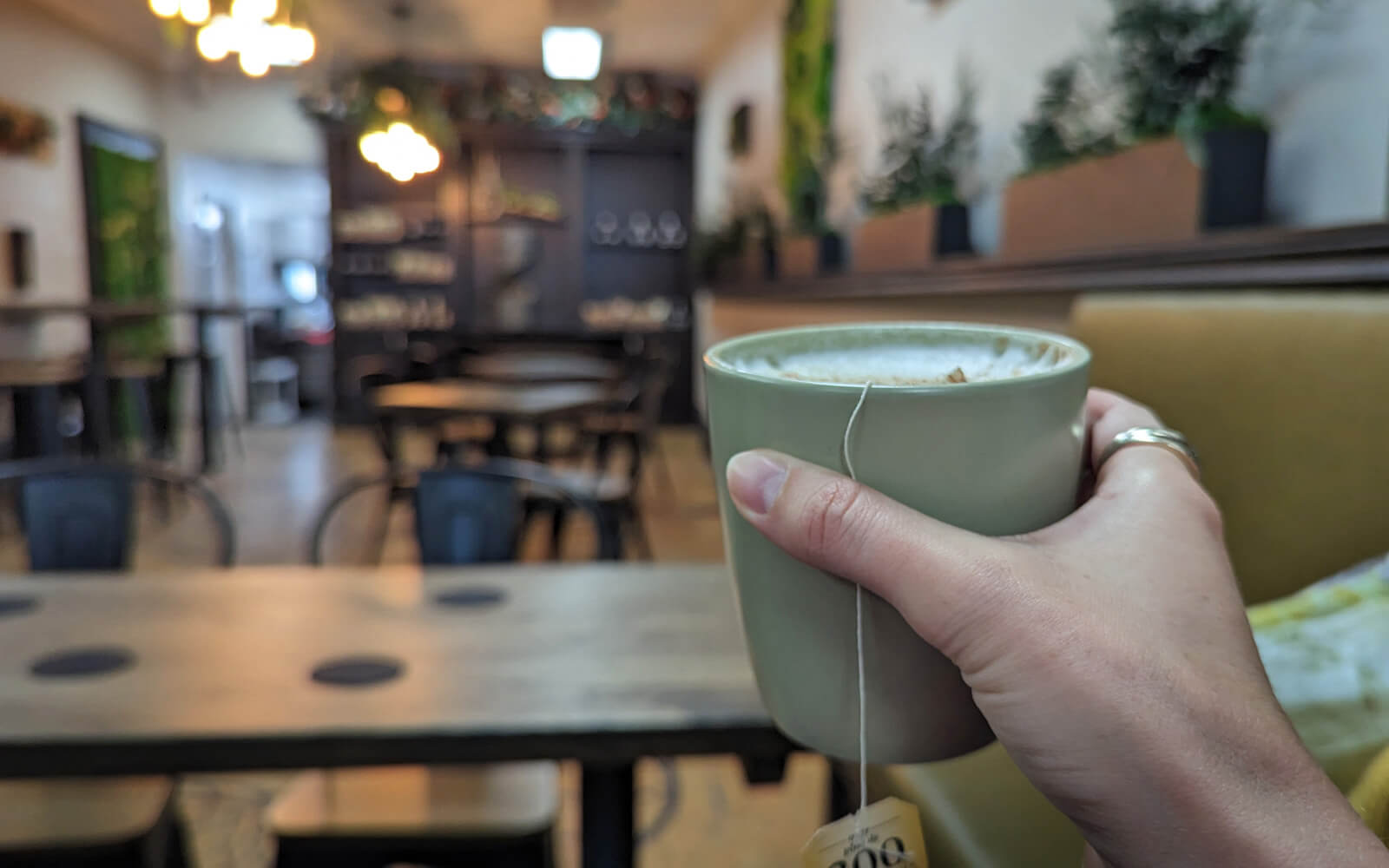 Tea Latte at The Daily Grind in Kincardine :: I've Been Bit! Travel Blog