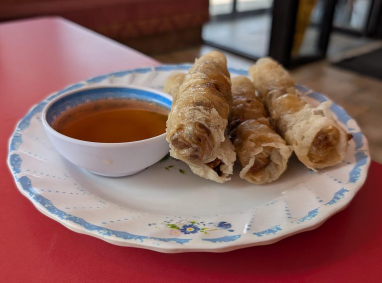 Plate of Spring Rolls at Szechuan Kitchen on Broadway :: I've Been Bit! Travel Blog