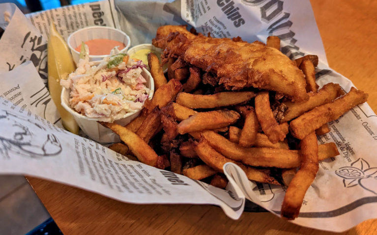 Fish and Chips at Le Ste-Anne Bistro :: I've Been Bit! Travel Blog