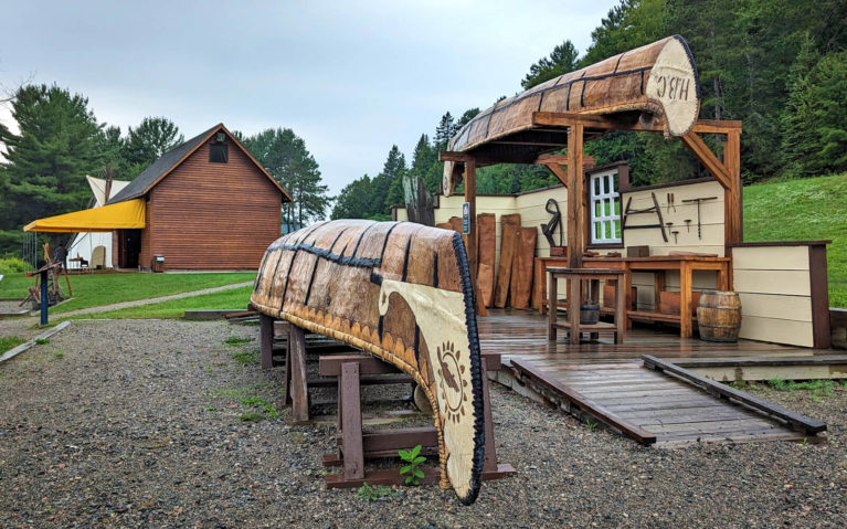 Canoes at Obadjiwan-Fort Temiscamingue :: I've Been Bit! Travel Blog